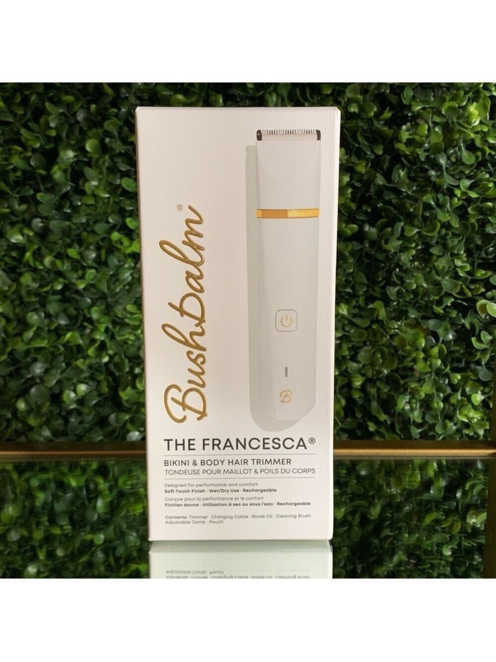 BushBalm THE FRANCESCA Body + Bikini Hair Trimmer | NEW | Waterproof Bush Balm